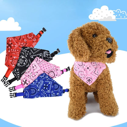 Adjustable Pet Triangle Scarf Neckerchief