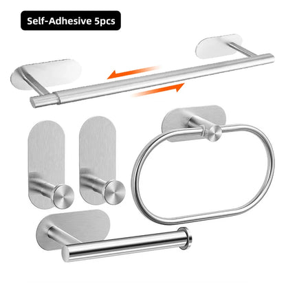 Brushed Nickel Bathroom Hardware Set