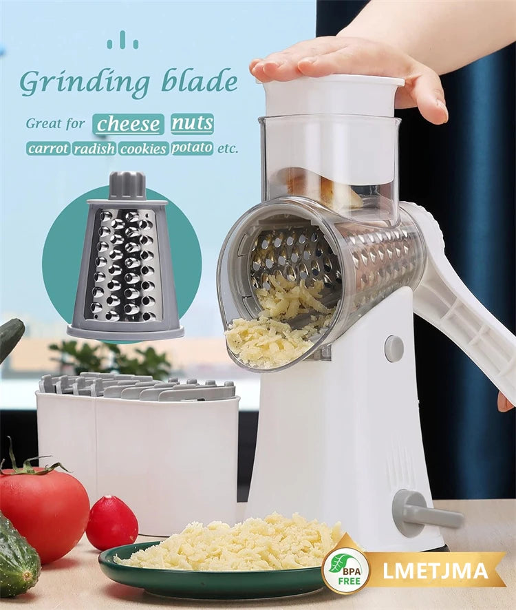 5-in-1 Rotary Cheese Grater