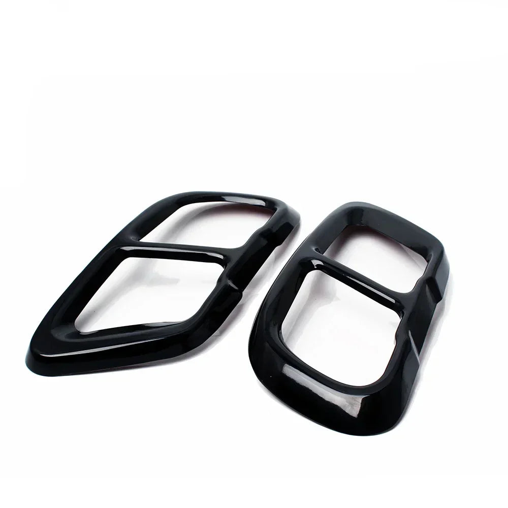 High Gloss Black Car Exhaust Tail Covers