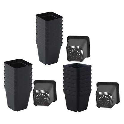 50pcs Square Plastic Planting Cups