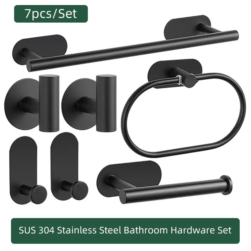 Brushed Nickel Bathroom Hardware Set