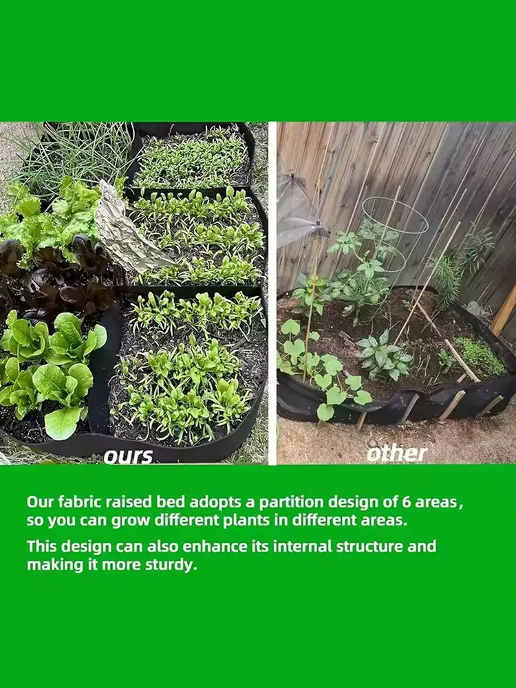 Rectangle Felt Garden Planting Grow Bag