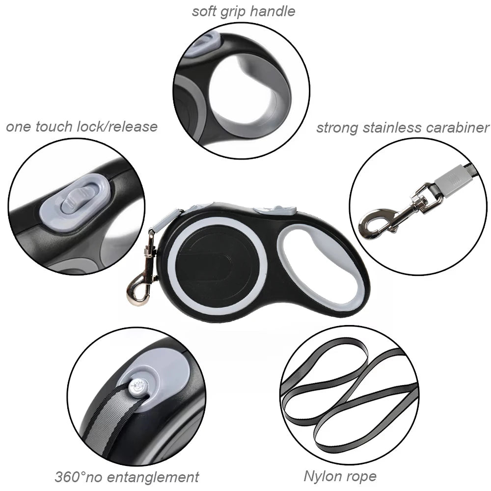 Durable Long Retractable Dog Leash