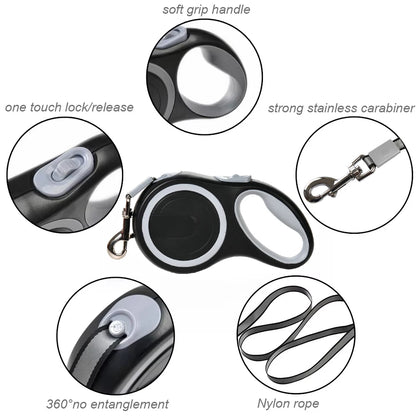 Durable Long Retractable Dog Leash