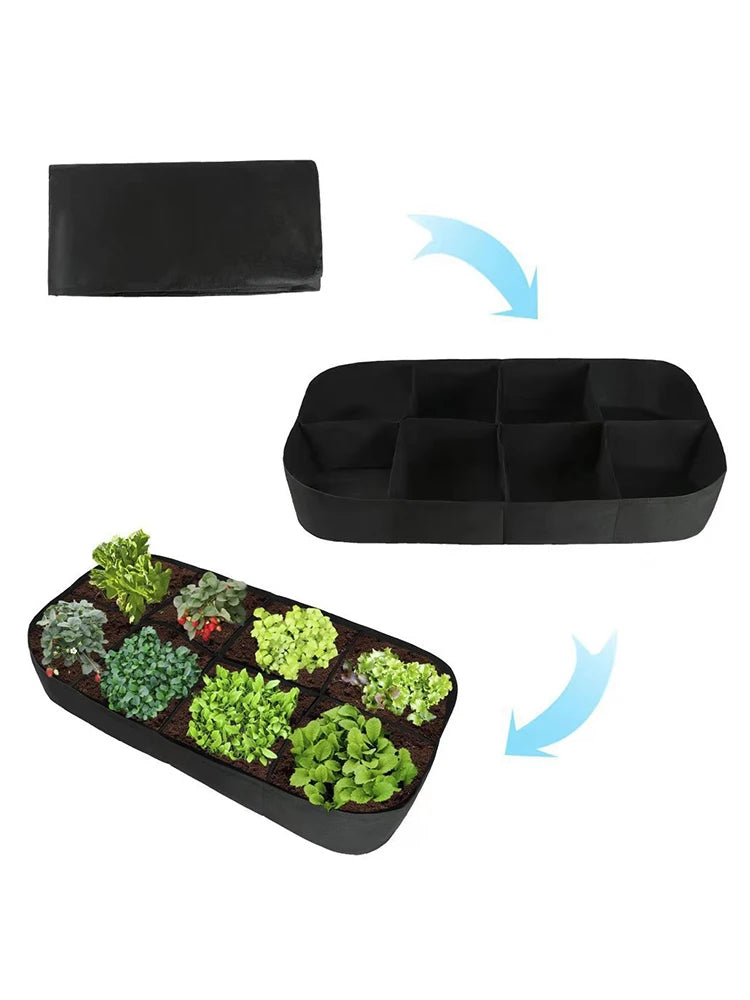 Rectangle Felt Garden Planting Grow Bag