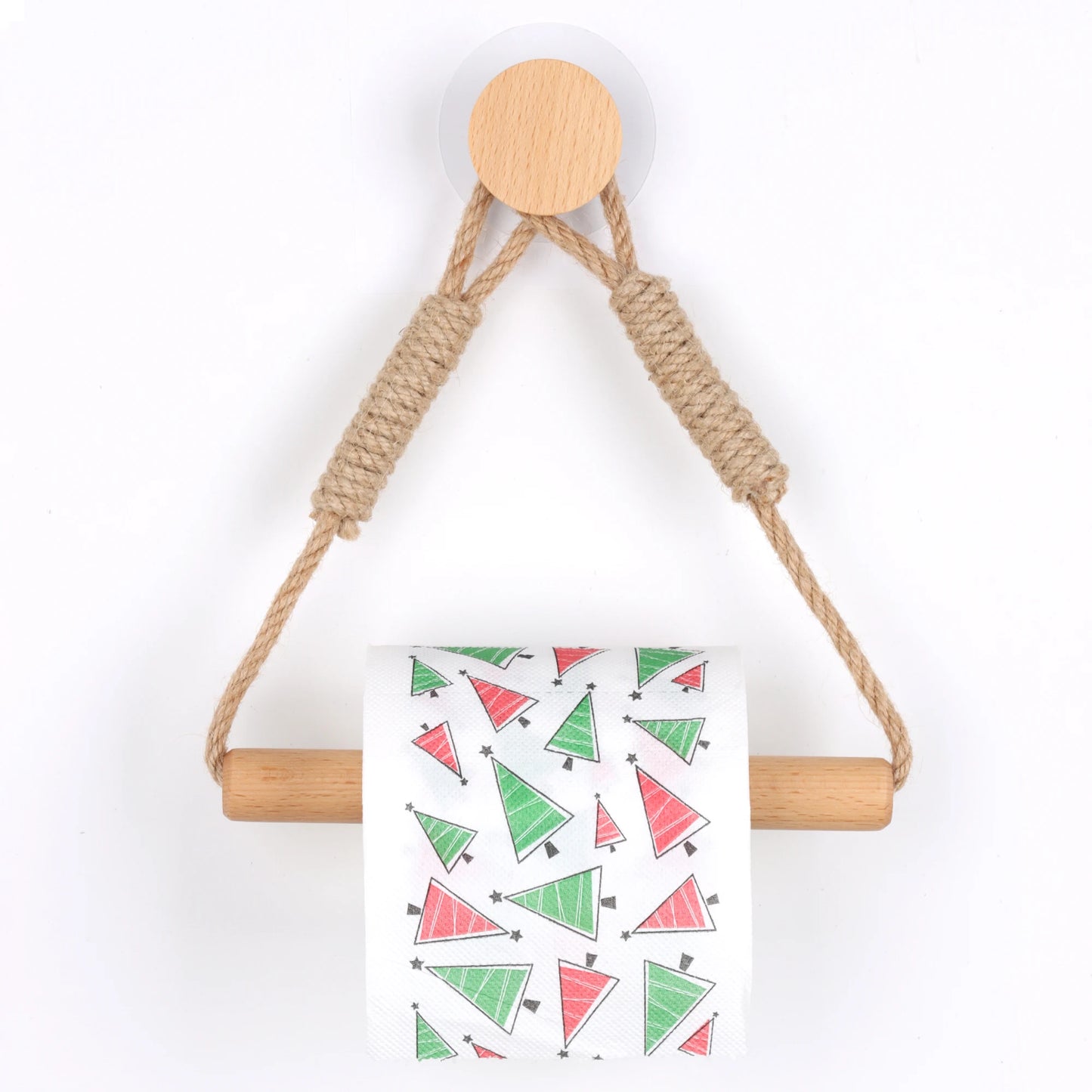 Wooden Wall-Mounted Toilet Paper Holder