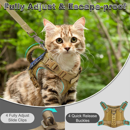 Tactical Adjustable Cat & Dog Harness