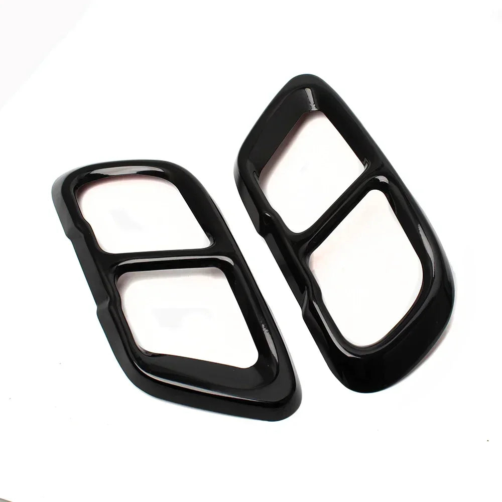 High Gloss Black Car Exhaust Tail Covers
