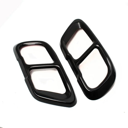 High Gloss Black Car Exhaust Tail Covers