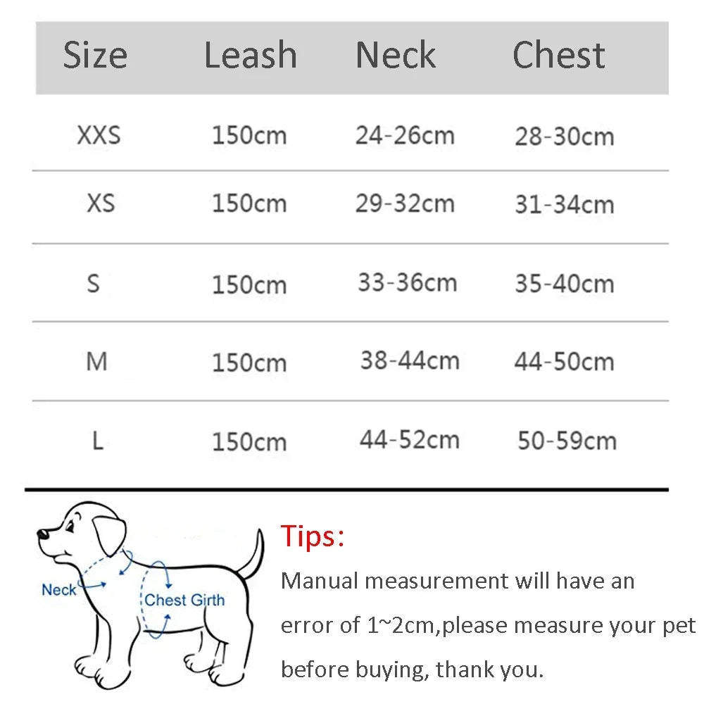 Adjustable Cat & Dog Harness Leash