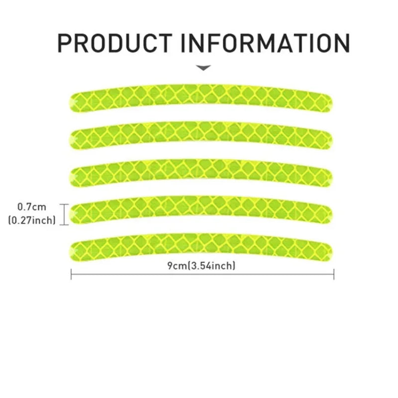 Car Wheel Reflective Tire Rim Stickers