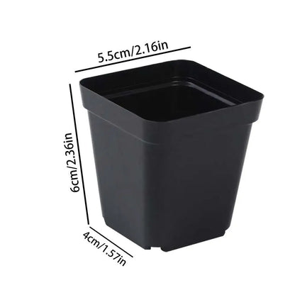50pcs Square Plastic Planting Cups