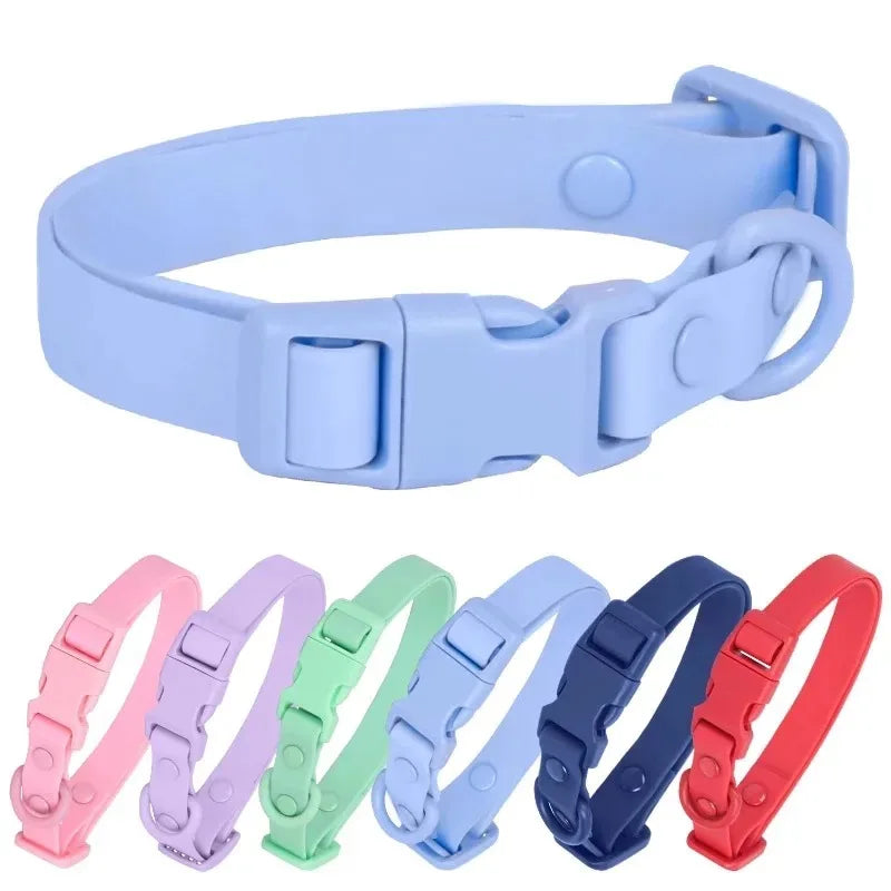 Macaron Colored Waterproof Dog Collar